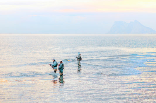 Pescadores niebla